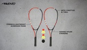 Speedbadmintono rink. AVENTO 46BL Red/Grey 2